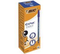 Bic Cristal Ballpoint Pens Ultra Fine 0.7mm Blue (Pack of 20) 992605