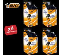 Bic CRISTAL FINE BALL POINT PEN BLACK - PACK OF 50 - 4 Packs Bic Multicolor