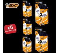 Bic CRISTAL FINE BALL POINT PEN BLACK - PACK OF 50 - 5 Packs Bic Multicolor