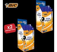 Bic CRISTAL FINE BALL POINT PEN BLUE - PACK OF 50 - 2 Packs Bic Multicolor