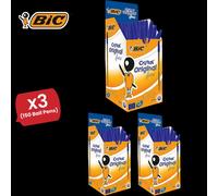 Bic CRISTAL FINE BALL POINT PEN BLUE - PACK OF 50 - 3 Packs Bic Multicolor