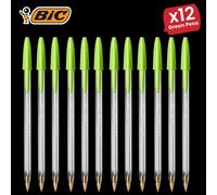 Bic Cristal Fun Ball Pen Green -12 Packs Bic Green