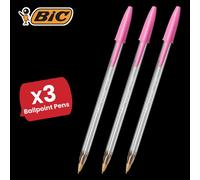 Bic Cristal Fun Ball Pen Pink - 3 Packs Bic Pink