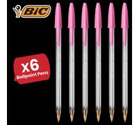 Bic Cristal Fun Ball Pen Pink - 6 Packs Bic Pink