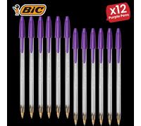 Bic Cristal Fun Ball Pen Purple - 12 Packs Bic Purple