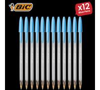 Bic Cristal Fun Ball Pen Turquoise - 12 Packs Bic Turquoise