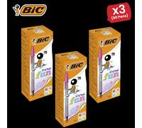 Bic CRISTAL FUN BALLPEN 1.6MM ASSORTED - 3 Packs Bic Multicolor