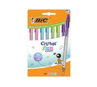 Bic Cristal Fun Ballpoint Pens Assorted (Pack of 8) 524174