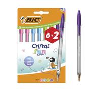 BIC 8963811 â€“ Pack of 6 + 2 Pens, Multi-Colour