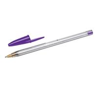 BIC Cristal Fun Purple Ballpoint Pen Large Pack of 20