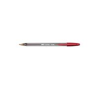 BIC Cristal Large Ball Pen 1.6mm, Red, Pack of 50