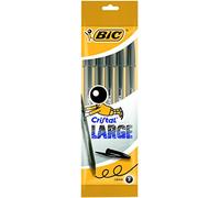 Bic Cristal Large Ballpoint Pen - Black (Pack of 5)