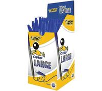 BIC Cristal Large Ballpoint Pen Blue Broad 0.6 mm Non Refillable Pack of 50