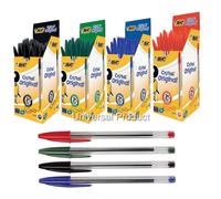 BIC Cristal Medium BallPoint Pens 1.0MM Biro BLACK,BLUE,RED,GREEN Pen