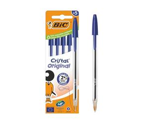 BIC Cristal Original Ball Pens x5