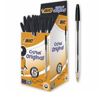 BIC Cristal Original Ballpoint Pen Medium 0.32 mm Black Pack of 50