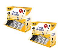 Bic Cristal Original Ballpoint Pens Black - Box of 100 x2 Packs Bic Black