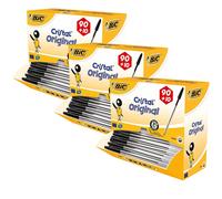 Bic Cristal Original Ballpoint Pens Black - Box of 100 x3 Packs Bic Black