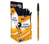 Bic Cristal Original Ballpoint Pens Every-Day Biro Pens with Fine Po