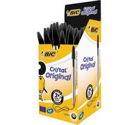 BIC Cristal Original Ballpoint Pen Medium 0.32 mm Black Pack of 50