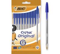 BIC Cristal Original Ballpoint Pen Medium 0.4 mm Blue Pack of 10