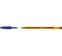 Bic Cristal Original Fine Ball Pens, Fine Point (0.8 mm), Blue, Box Of 50 - Smudge-Free, Every-Day Writing Pens With More Precise