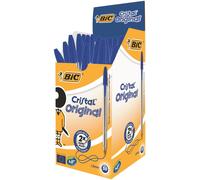 Bic Cristal Original Medium Ballpoint Pen Blue, Pack of 50