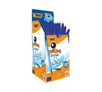 Bic Cristal Soft Ballpoint Pen Medium Blue (Pack of 50) 951434