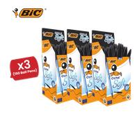 BIC Cristal Soft Black Ballpoint Pens, Smooth And Reliable Writing - Pack of 50