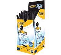 Bic 918518 Cristal Soft B/Point Pen Medium Black (Pack-50)