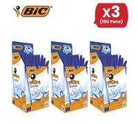 Bic Cristal Soft Medium Ballpoint Pens, Blue Ink, Smooth Writing - Box of 50