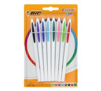 BIC Cristal Up Ballpoint Pens - Assorted Colours, Pack of 8