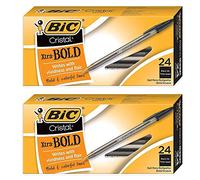 BIC Cristal Xtra Bold Ball Point (1.6mm), Black, 48 Count