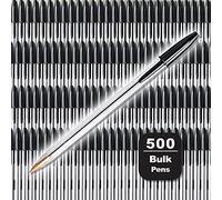 BIC Cristal Xtra Smooth Black Ballpoint Pens, Medium Point (1.0mm), 500-Count Pack of Bulk Pens, World's No. 1 Ball Pen