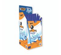 BIC Cristal Soft Cristal Soft Ballpoint Pen Blue 0.4 mm Medium Ballpoint Pack of 50