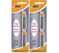 Bic Criterium Mechanical Pencil Leads 0.7 mm (Blister Pack of 4), gray