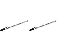 Bic Crystal Ballpoint Pen, Medium Point, Black (Pack of 2)