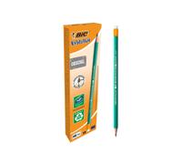BIC Ecolutions Evolution 655 HB Pencil with Eraser (Pack of 12), Green