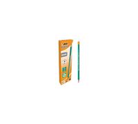 BIC Ecolutions Evolution 655 HB Pencil with Eraser (Pack of 12), Green