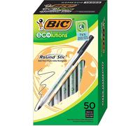 BIC Ecolutions Round Stic Ballpoint Pen Medium Point (1.0mm) Black 144-Count For a Smooth Writing Experience