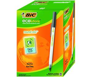 BIC Ecolutions Round Stic Black Stick ballpoint pen 60 pc(s)