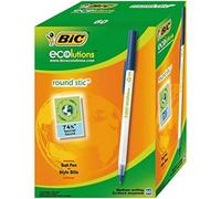 Bic Ecolutions Round Stic Pens - Blue (Box Of 60)
