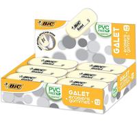 BIC Eraser LOSC made from synthetic rubber,White, 58 x 28 x 13 MM, Pack of 12,