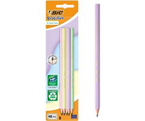 BIC Evol Graph Pencil Pastel Assorted #2 Pack of 5