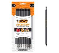BIC Evolution Cased Pencil, #2 Lead, Gray Barrel, 24-Count