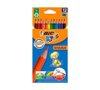 BIC Kids Evolution Colouring Pencils - Assorted Colours, Pack of 12