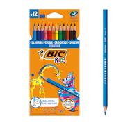 BIC Evolution Colouring Pencils for Kids - Coloured Pencils Perfect for Kids Colouring Books - Pack of 12