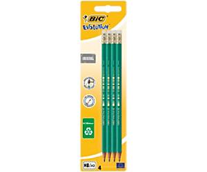 BIC Evolution Original HB Pencil #2 8902753 Graphite Pack of 4