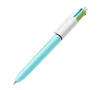 BIC 4 Colours Fun Pastel Barrel Ballpoint Pens, Multicolour Ink, Box of 12