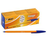 Bic - Fine Tip Cristal Orange Ballpoint Pens - Pack Of 20 (Blue)